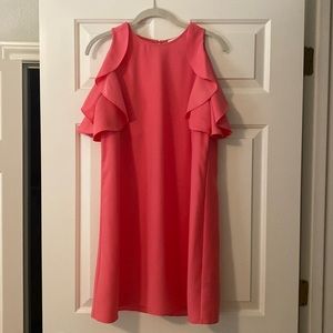 Kate Spade Coral Flutter Sleeve Dress